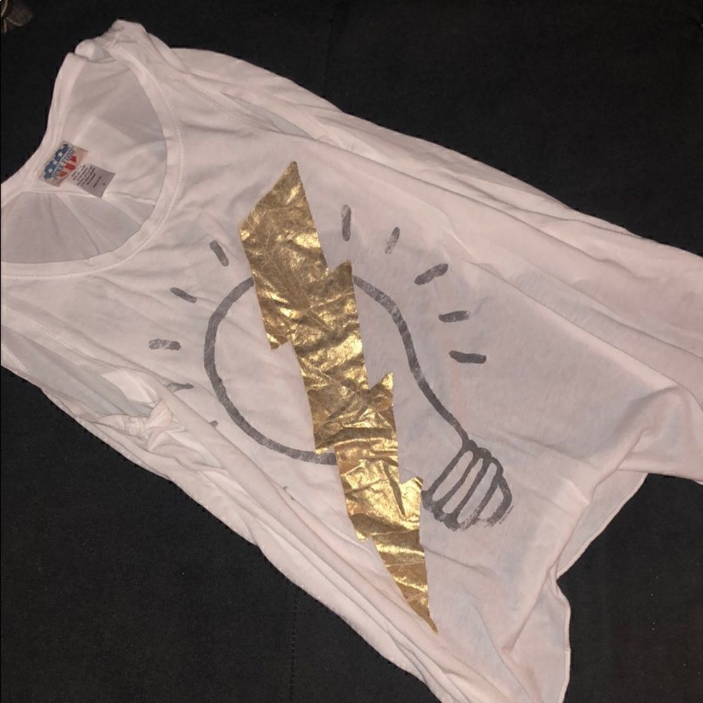 Junk Food Small White Lightning Tank - LIKE NEW